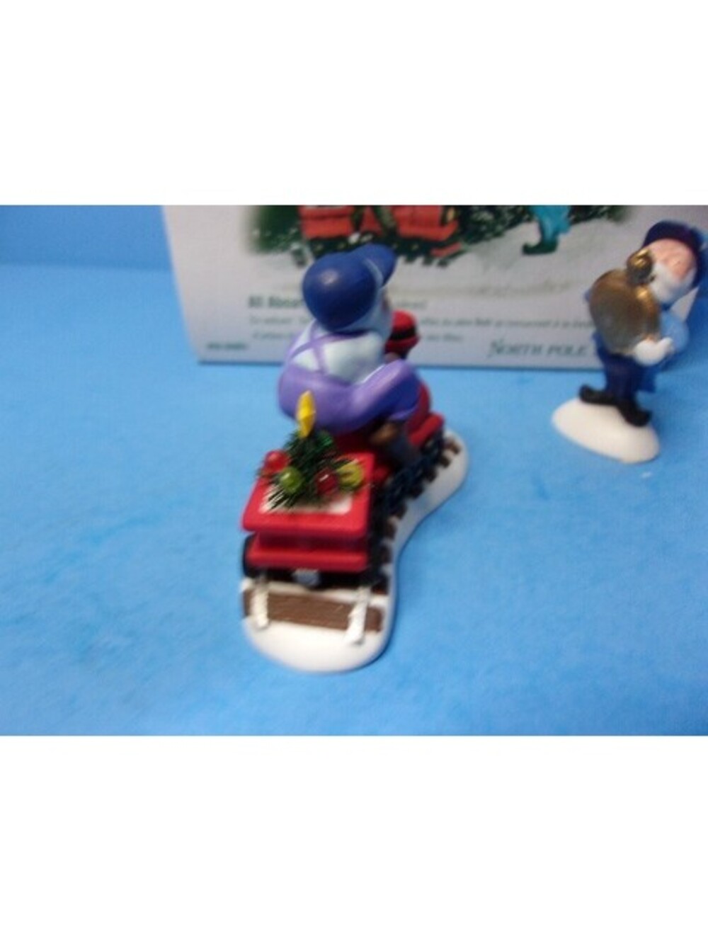 Dept 56 All Aboard #56803 North Pole Series Elves Train Set of 2 Retired IOB - Picture 4 of 7